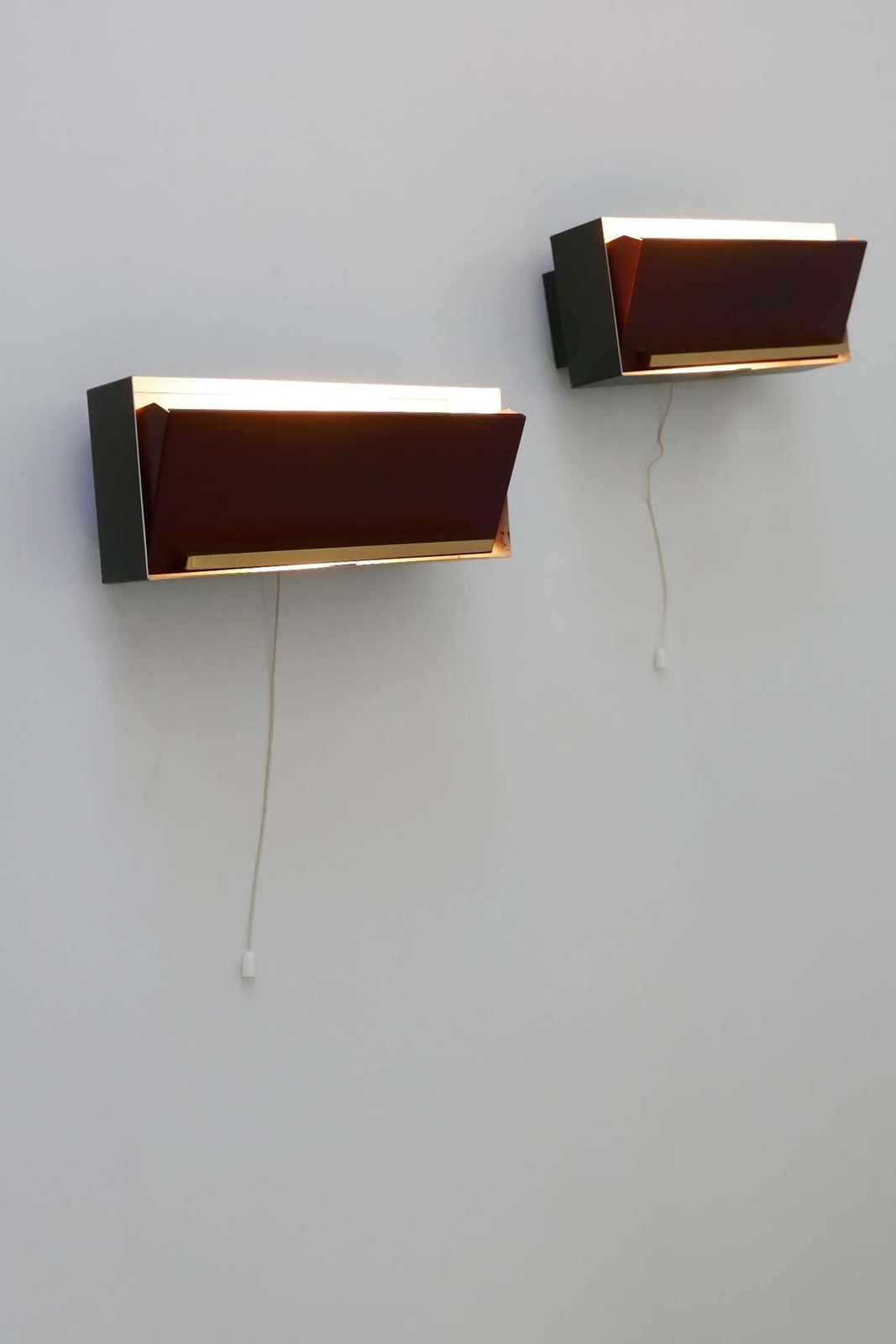 Set Of Two Elegant Bedside Sconces Or Wall Lamps By Paul Neuhaus Germany 1950s photo Lighting