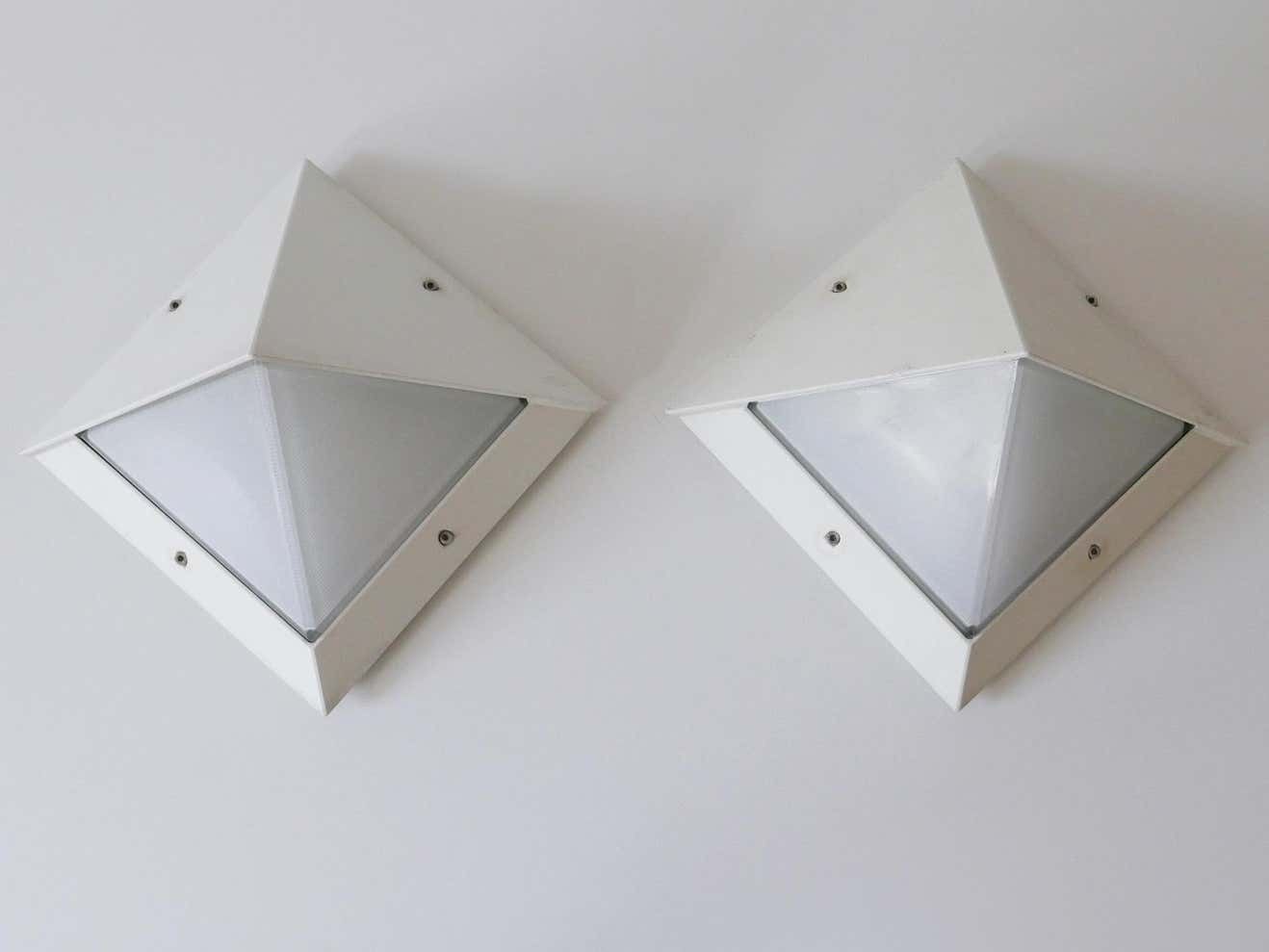 Set Of Two Medium Outdoor Wall Lamps Or Sconces By Bega, 1980s, Germany photo 1089.0