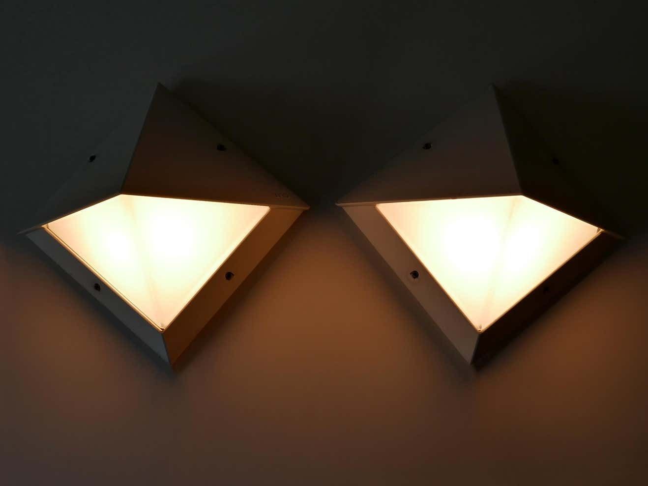 Set Of Two Medium Outdoor Wall Lamps Or Sconces By Bega, 1980s, Germany photo vinterior