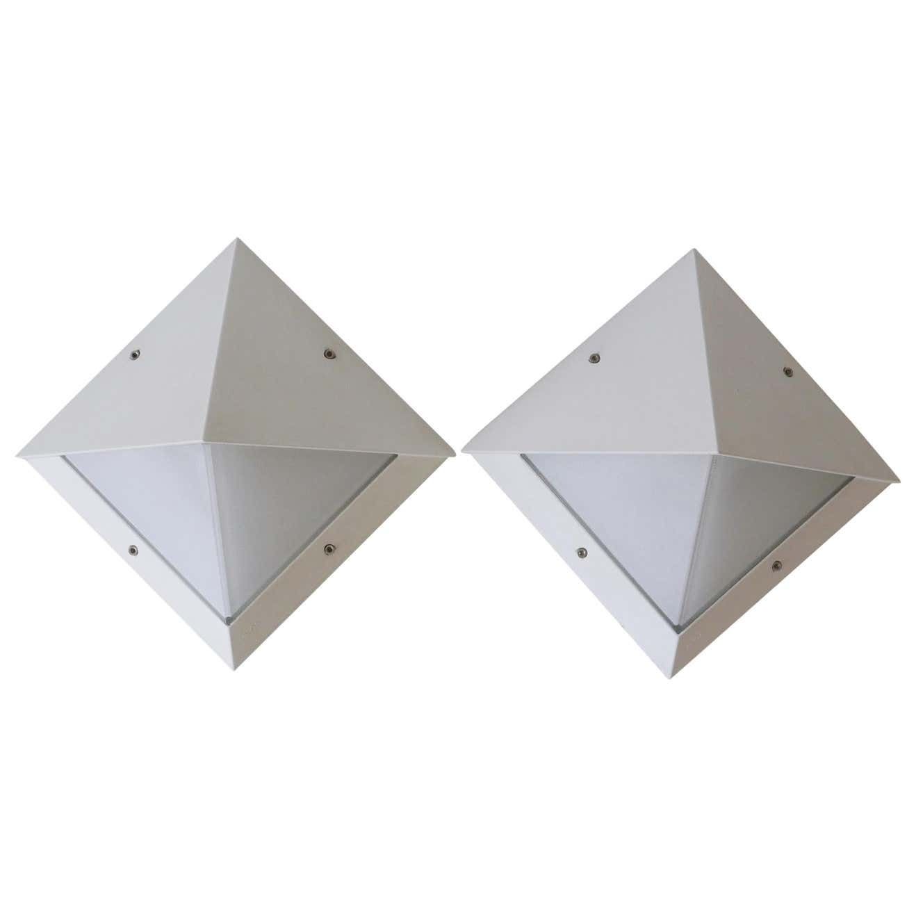 Set Of Two Large Outdoor Wall Lamps Or Sconces By Bega, 1980s, Germany