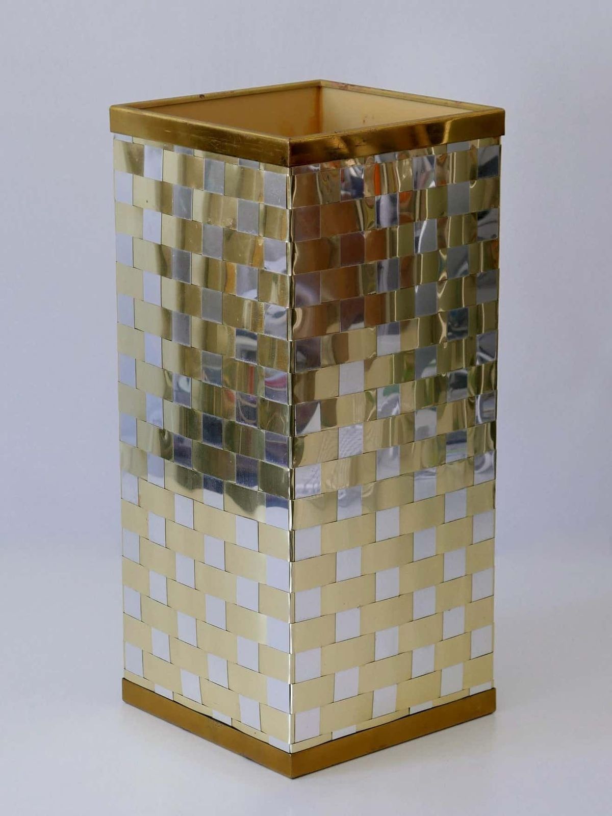 Exceptional Mid Century Modern Paul Evans Style Umbrella Stand Italy 1970s photo buy