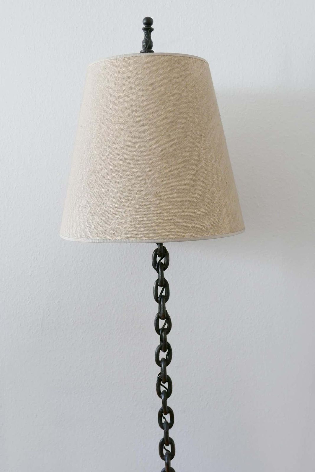 Mid Century Modern Franz West Style Wrought Iron Chain Floor Lamp 1960s, Germany photo vinterior
