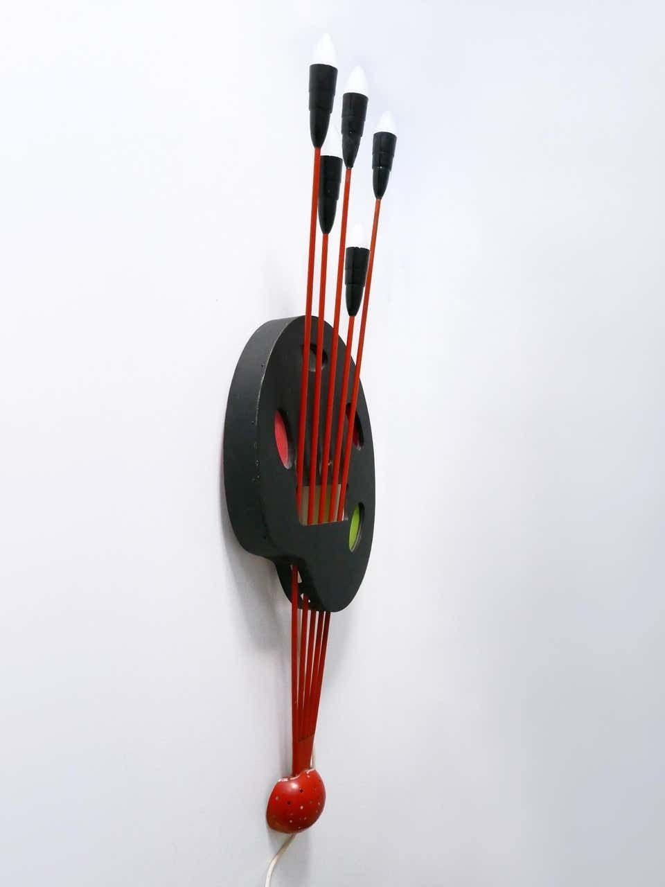 Unique Mid Century Modern Wall Fixture Or Light Object ''Painting Board'', 1950s photo 4084.0