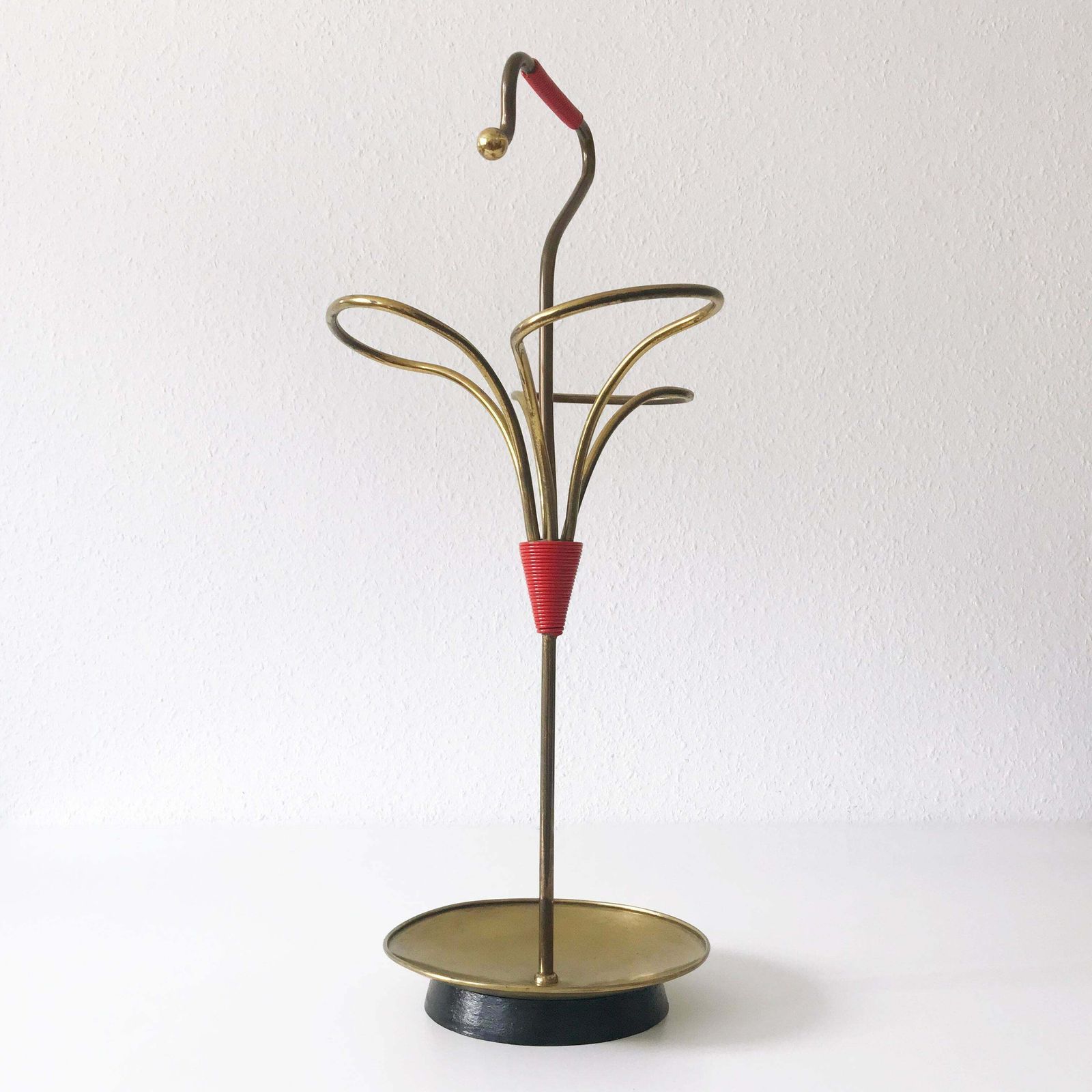 photo furniture Lovely Mid Century Modern Brass Umbrella Stand 1950s Austria