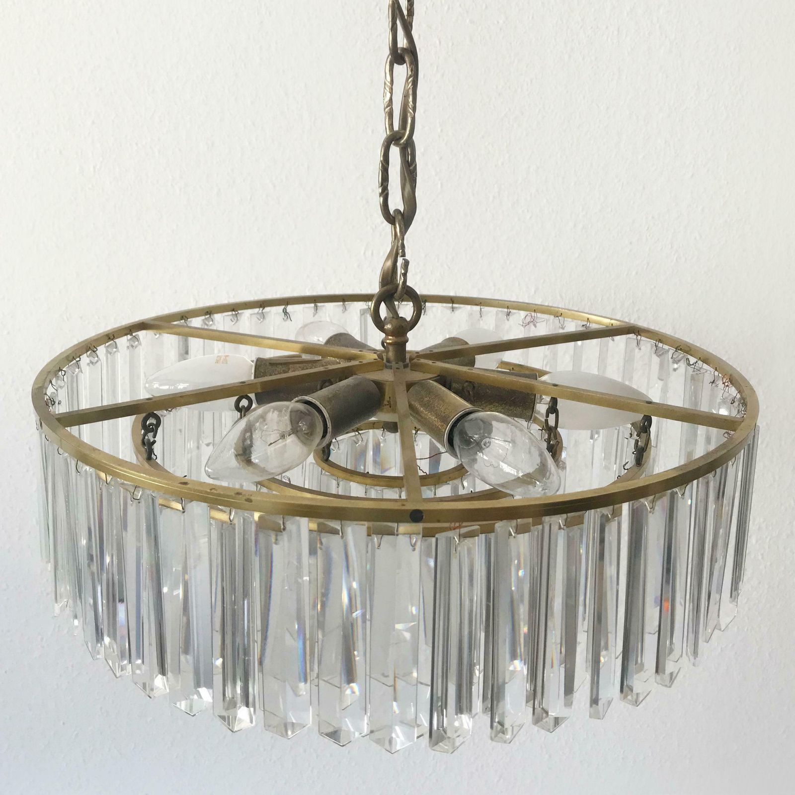 photo buy Crystal Glass Chandelier Or Pendant Lamp By Bakalowits And Söhne Vienna 1950s