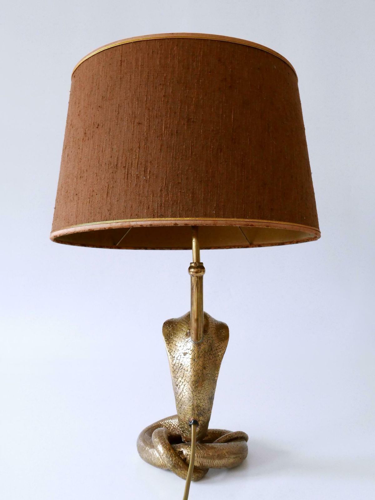 photo buy Exceptional Mid Century Modern Cobra Table Lamp By Maison Jansen France 1970s