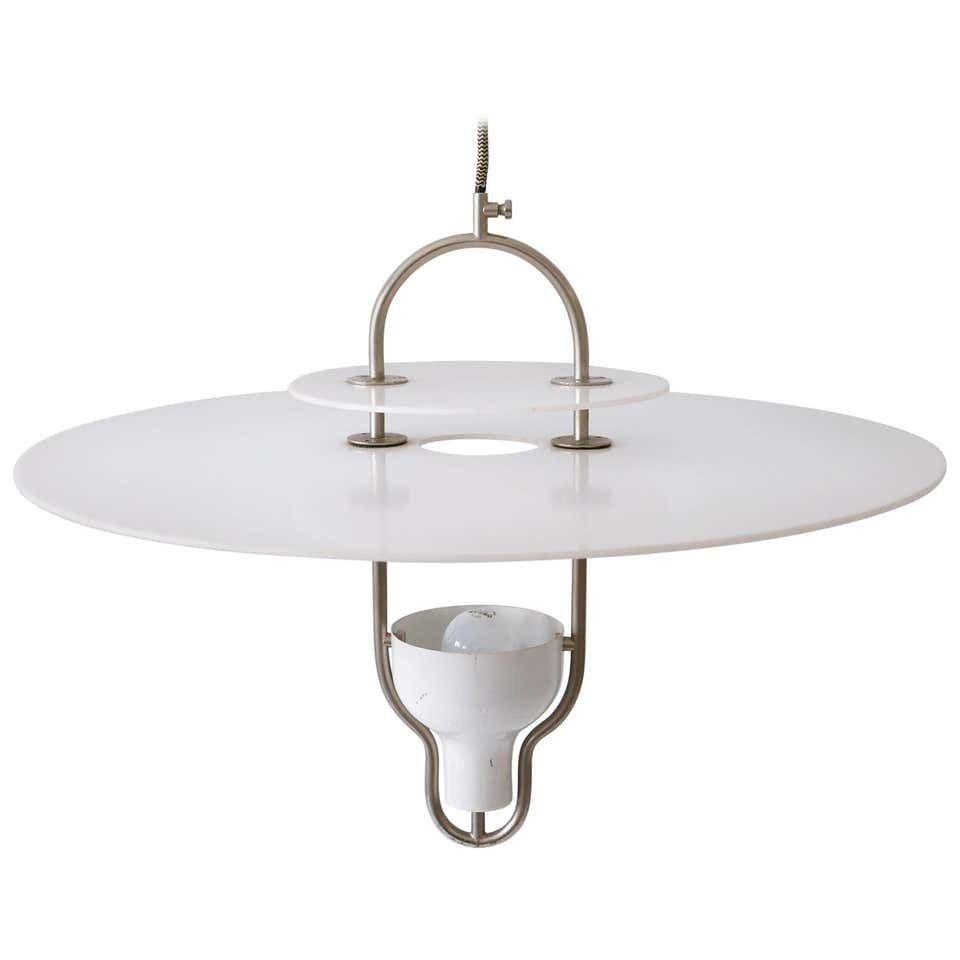 Exceptional Mid Century Modern Ufo Pendant Lamp, Italy, 1960s