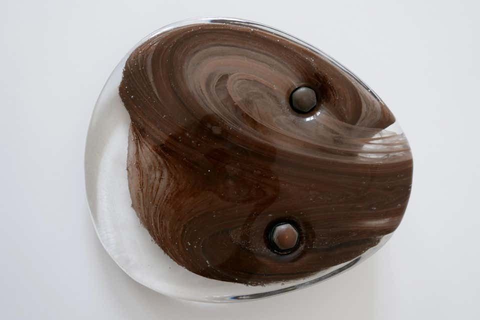 Home Fixtures Exceptional Mid Century Modern Push & Pull Marbled Glass Door Handle Italy 1960s photo
