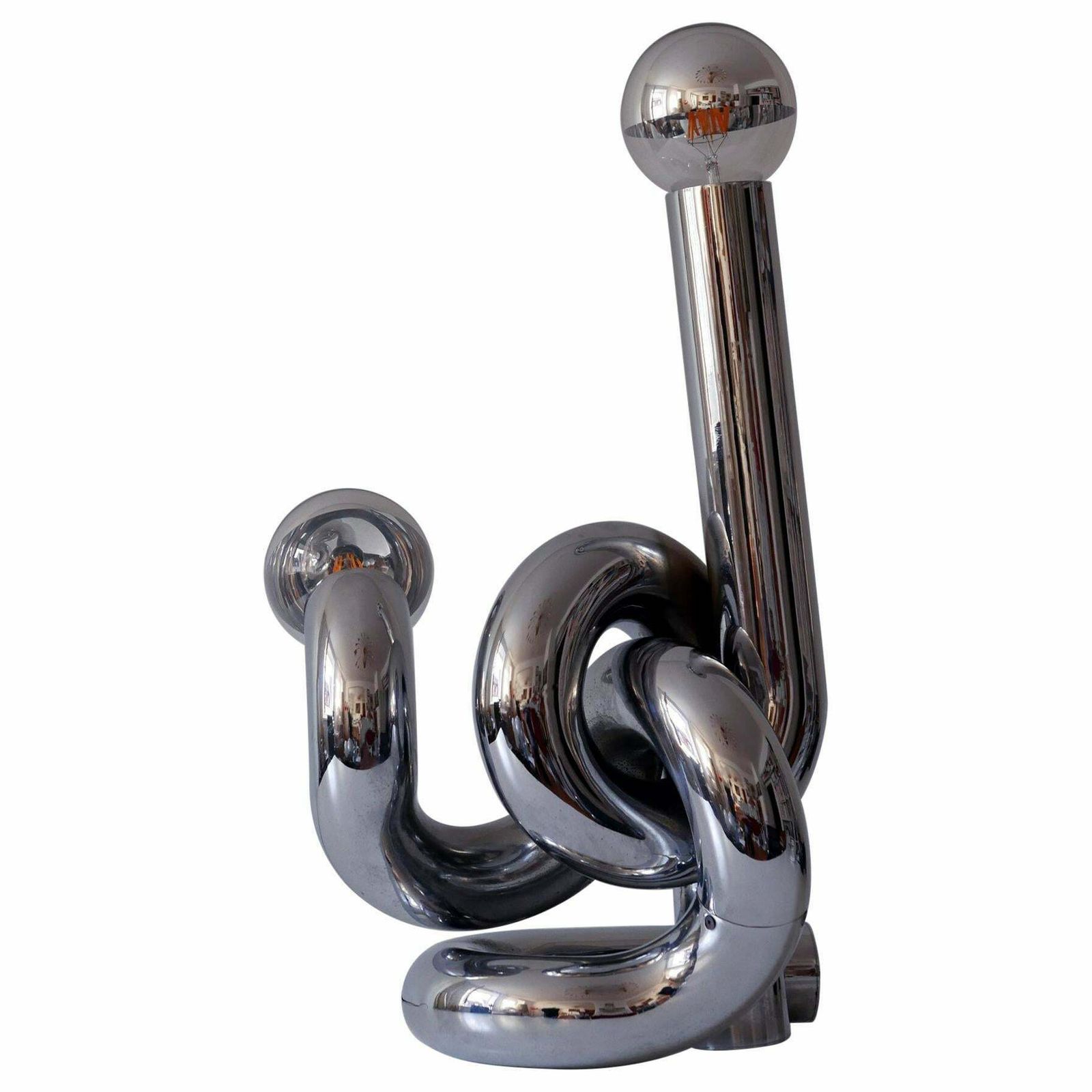 Sculptural Table Lamp Or Floor Light Bruco By Giovanni Banci 1960s Italy