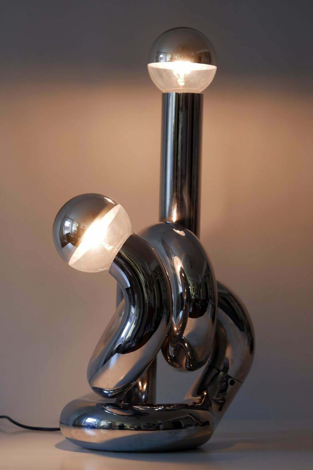 photo for sale Sculptural Table Lamp Or Floor Light Bruco By Giovanni Banci 1960s Italy