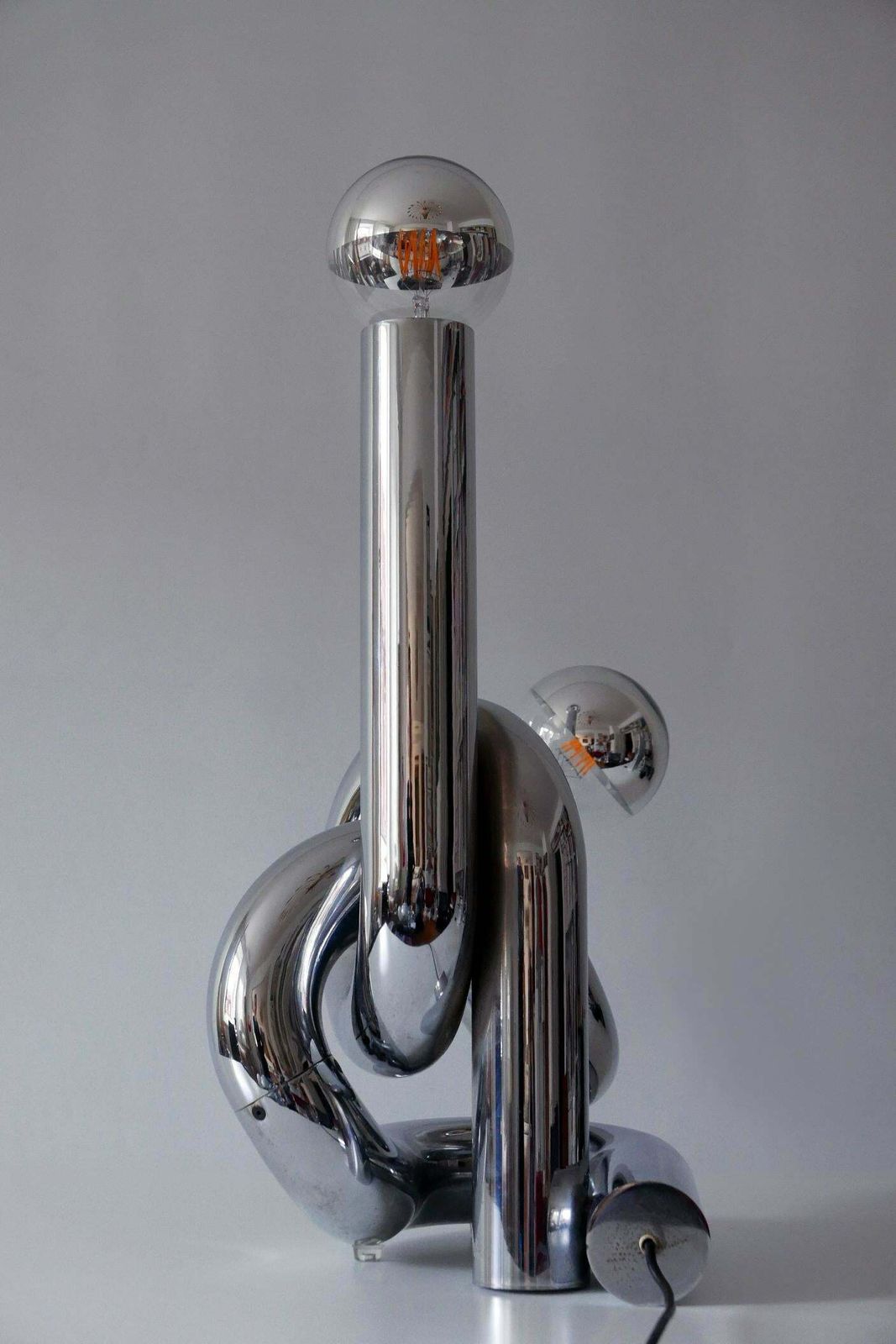 photo vinterior Sculptural Table Lamp Or Floor Light Bruco By Giovanni Banci 1960s Italy
