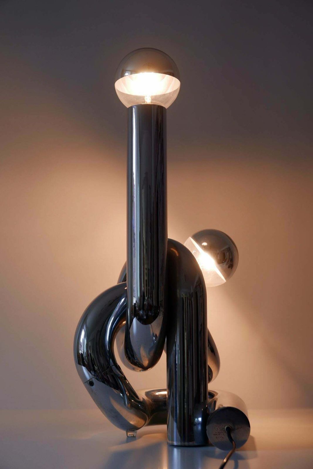 photo buy Sculptural Table Lamp Or Floor Light Bruco By Giovanni Banci 1960s Italy