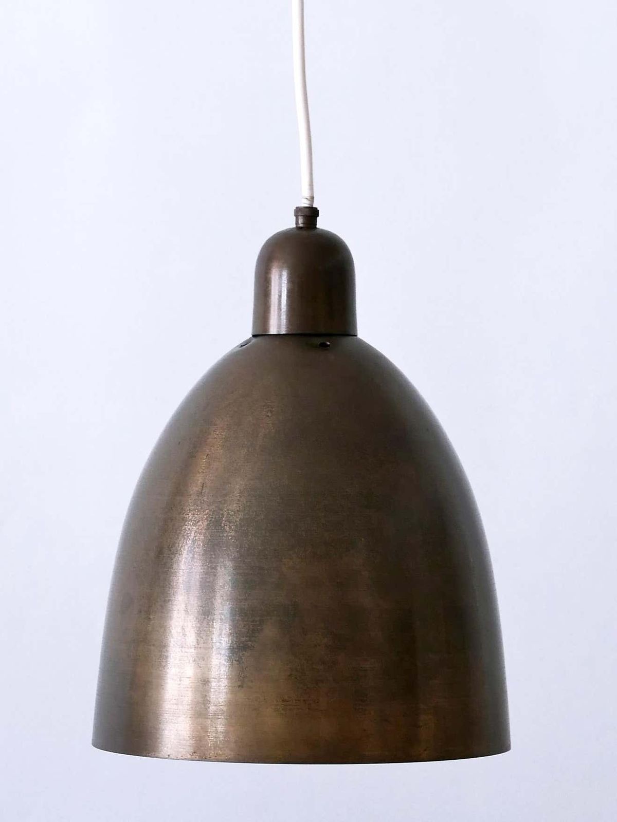 photo buy Rare & Elegant Mid Century Modern Brass Church Pendant Lamps Germany 1950s