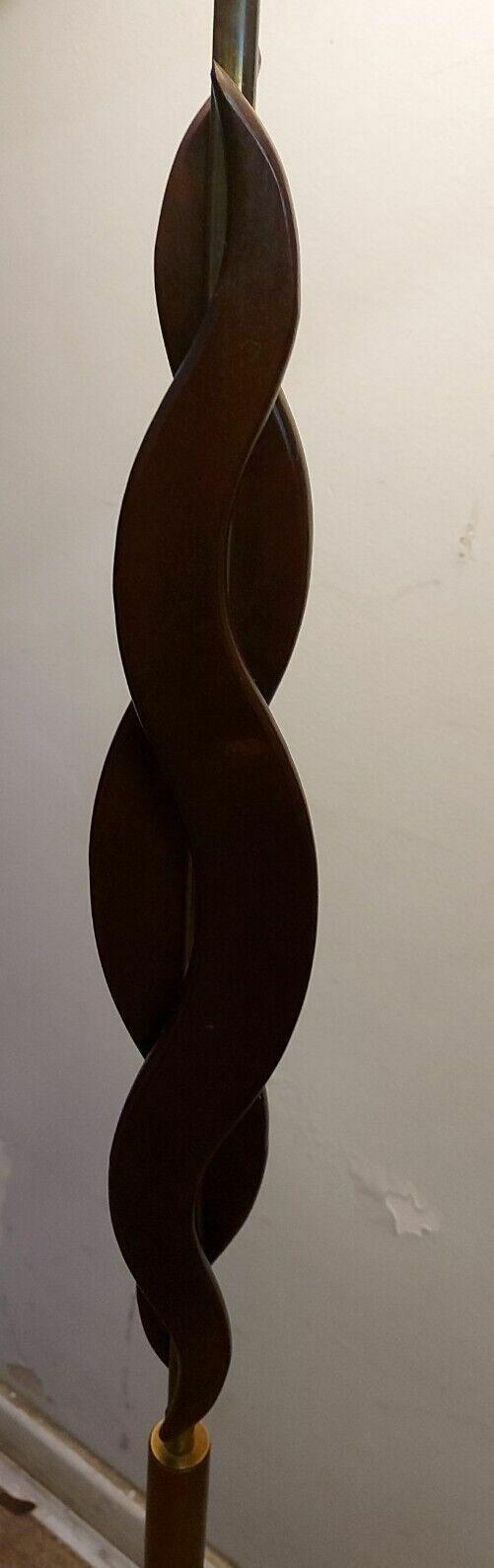 Vintage/Retro/Mid Century Vintage Teak And Brass Standard Floor Lamp With Shade photo furniture