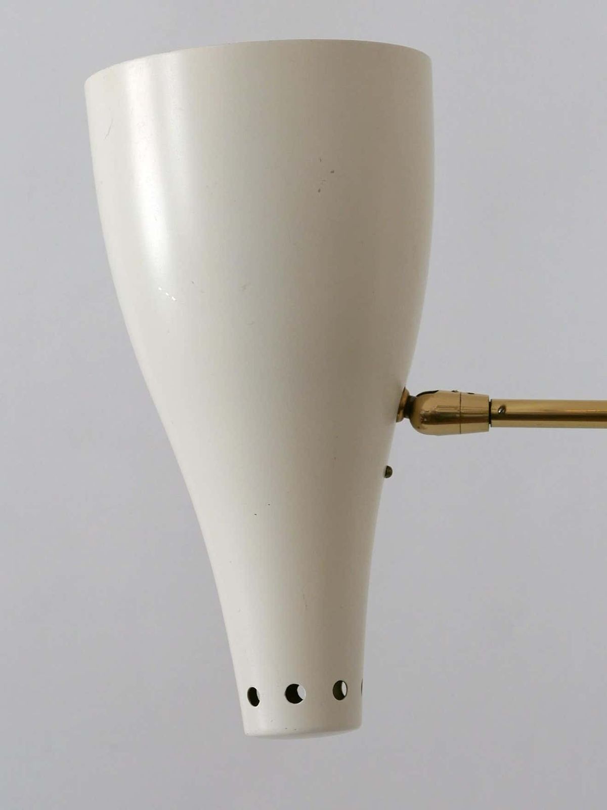 photo furniture Rare Articulated Mid Century Modern Two Armed Sputnik Pendant Lamp Austria 1950s