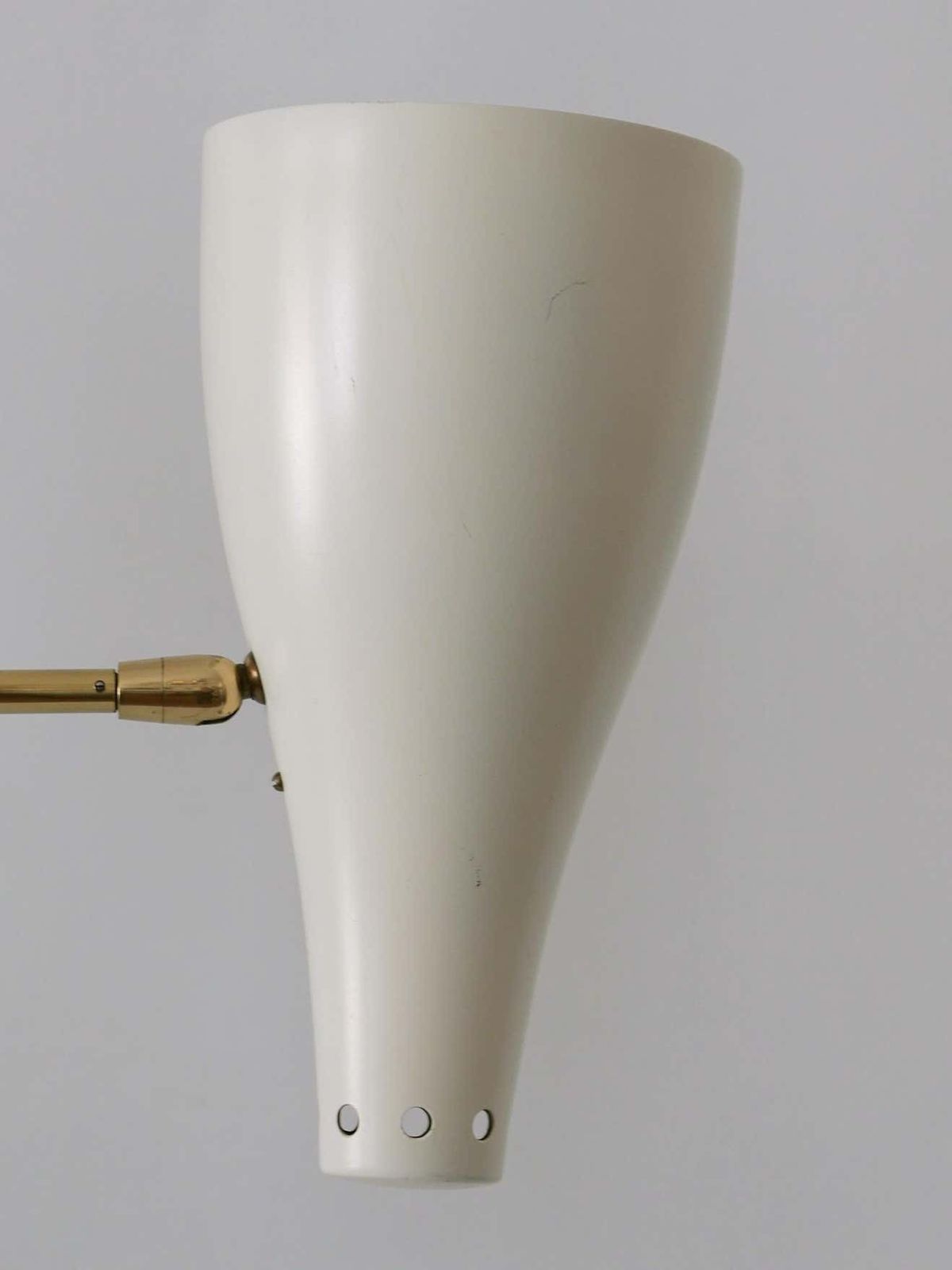 photo for sale Rare Articulated Mid Century Modern Two Armed Sputnik Pendant Lamp Austria 1950s