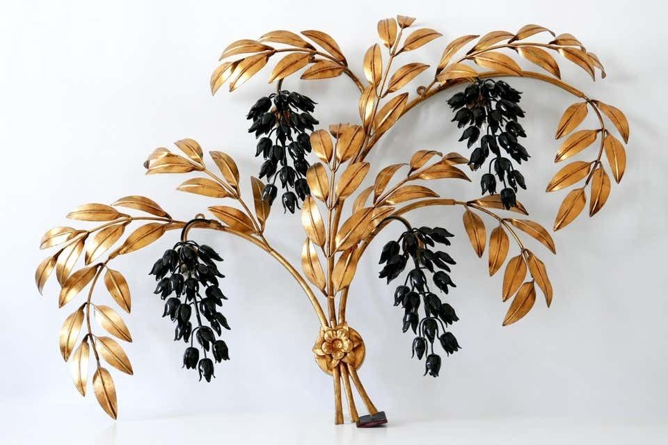 photo furniture Huge Pioggia D''Oro Gilt Metal Wall Lamp Or Sconce By Hans Kögl, 1970s, Germany