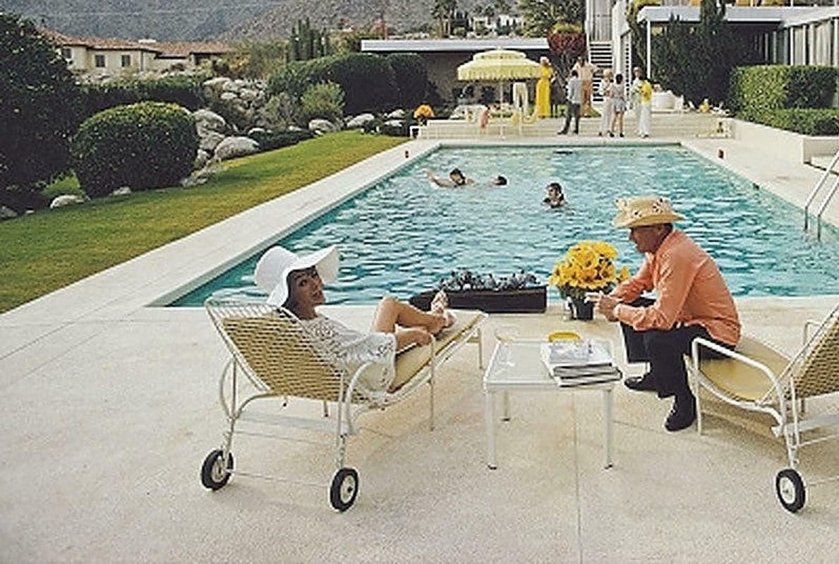 Poolside Interruption By Slim Aarons photo furniture