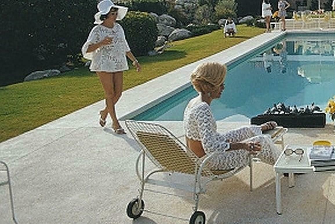 Catch Up By The Pool By Slim Aarons photo furniture