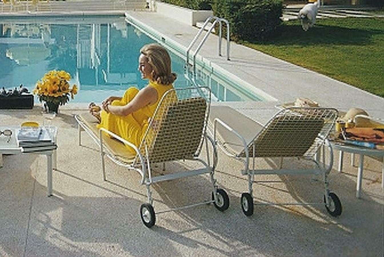Catch Up By The Pool By Slim Aarons photo Art
