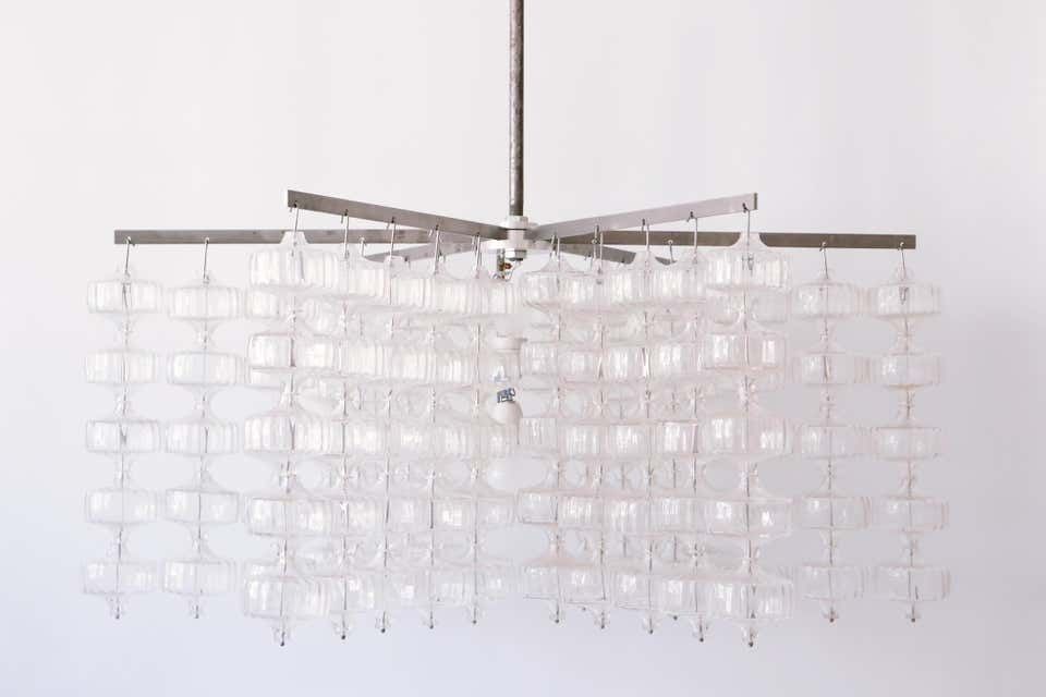 Huge Mid Century Modern Chandelier By Aloys Ferdinand Gangkofner, 1968, Germany photo buy