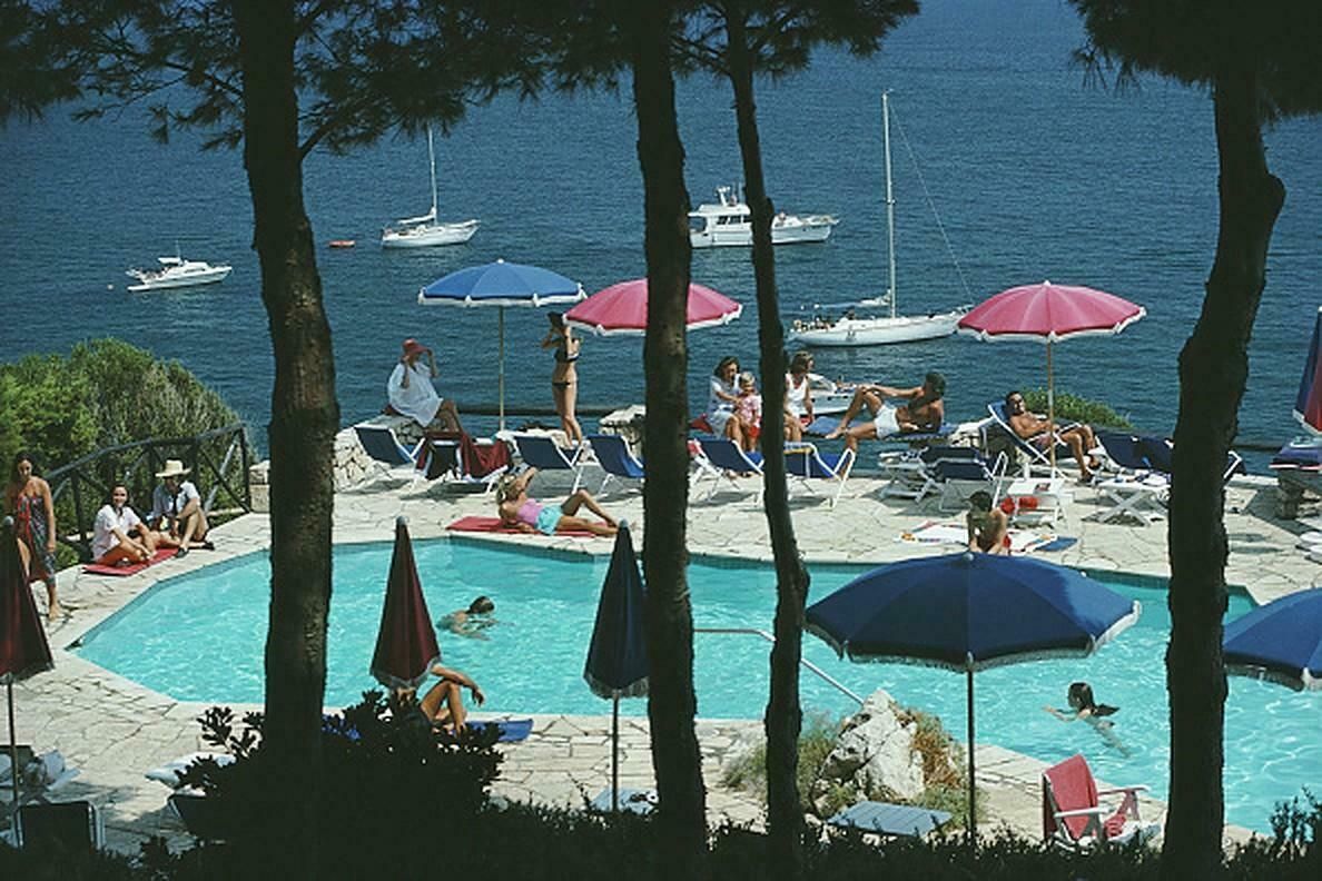 Il Pellicano Hotel Pool By Slim Aarons
