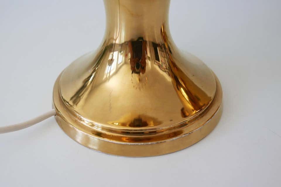 photo for sale Set Of Two Huge Gold Glazed Ceramic Table Lamps By Behreno Firenze 1960s Italy