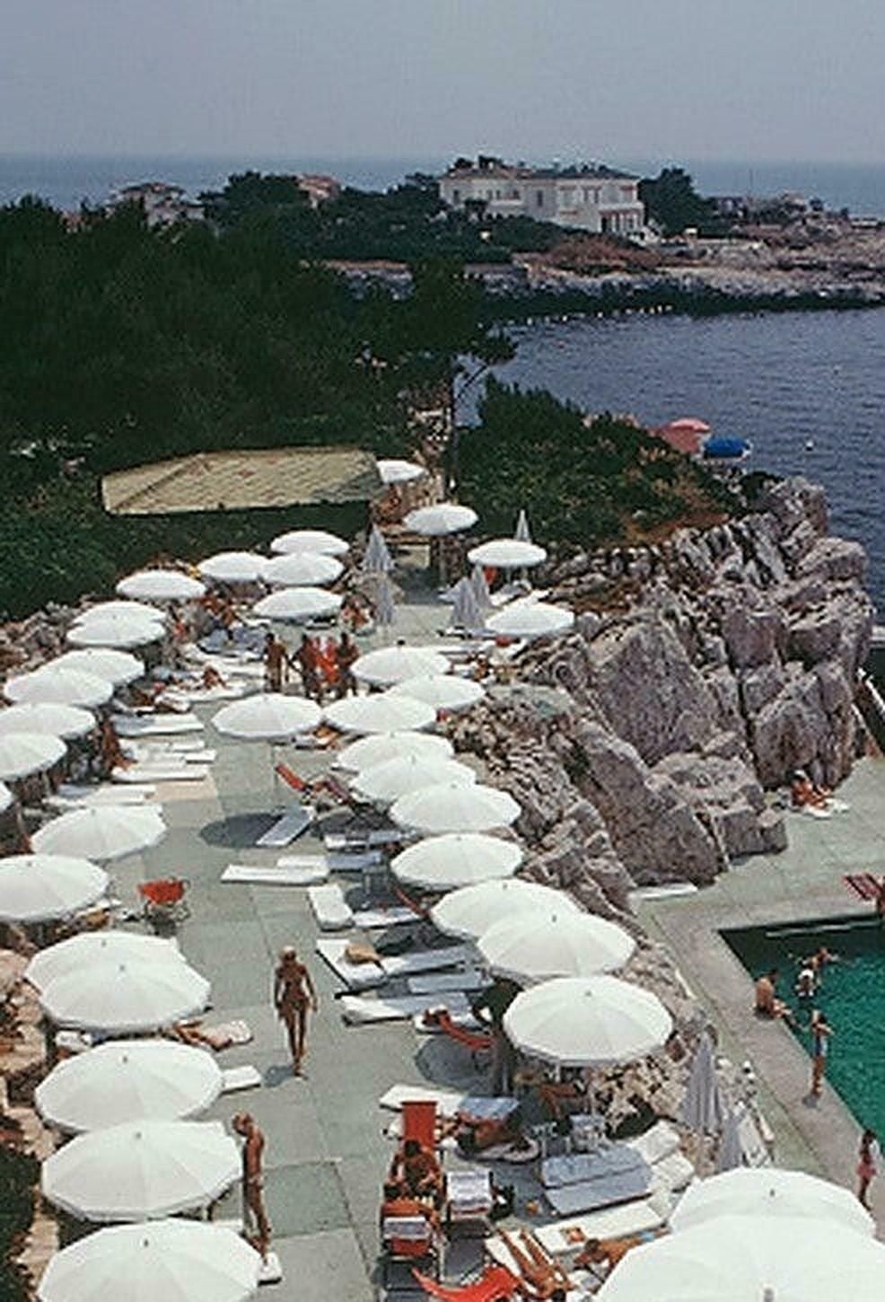 Hotel Du Cap, Eden Roc By Slim Aarons   Limited Edition Estate Stamped C Type Print photo for sale