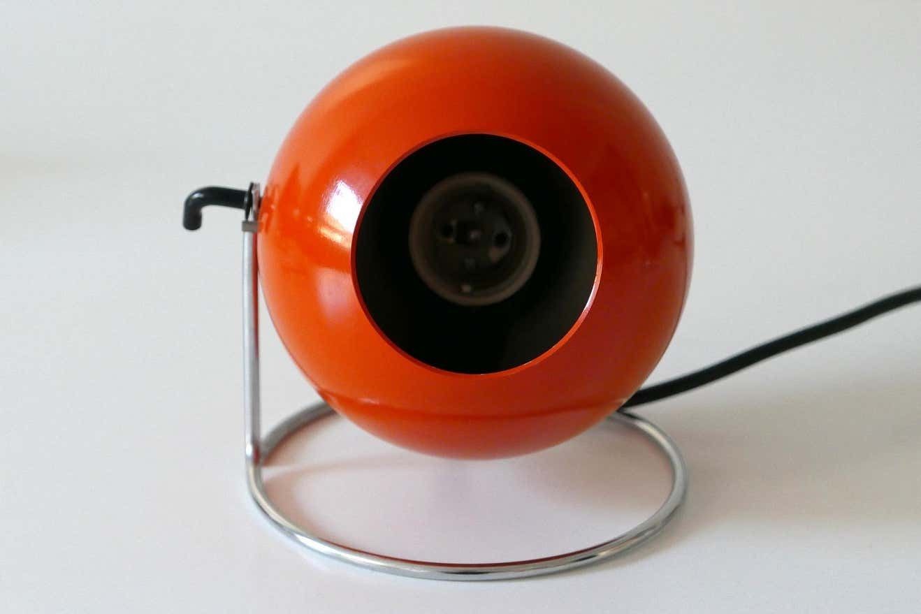 photo vinterior Set Of Two Mid Century Modern Metal ''Eye'' Table Lamps, Erco, 1960s 1970s Germany