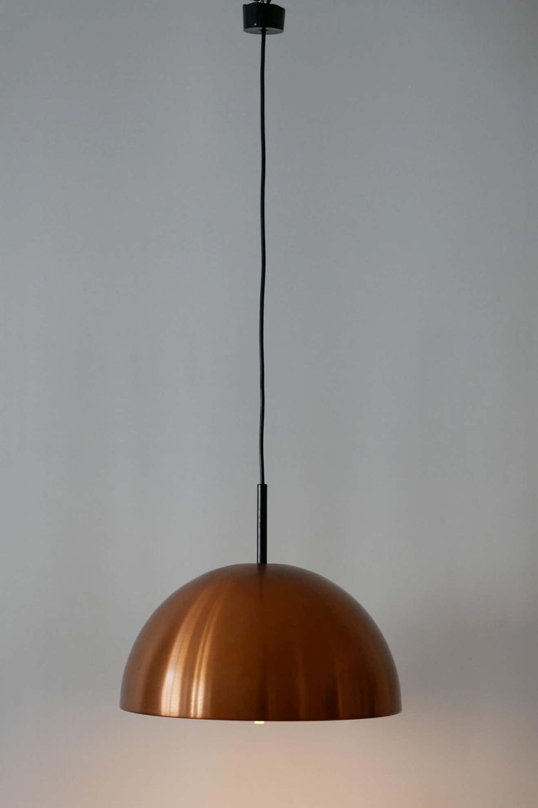Elegant Mid Century Modern Copper Pendant Lamp By Staff & Schwarz 1960s, Germany photo 1134.0