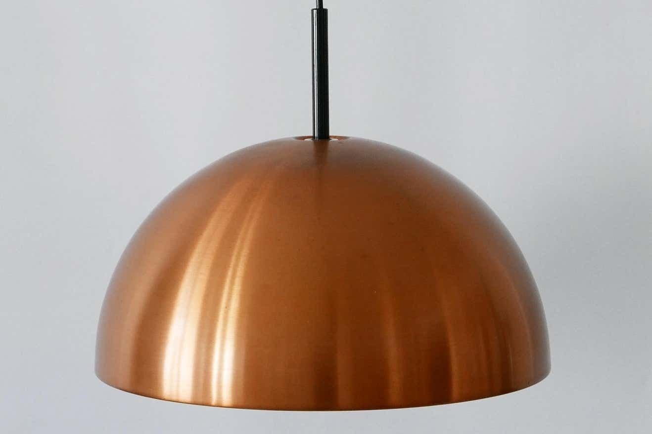 Elegant Mid Century Modern Copper Pendant Lamp By Staff & Schwarz 1960s, Germany photo buy
