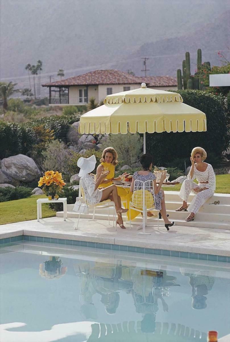 Nelda And Friends, Palm Springs, Slim Aarons   Limited Edition Estate Stamped C Type Print
