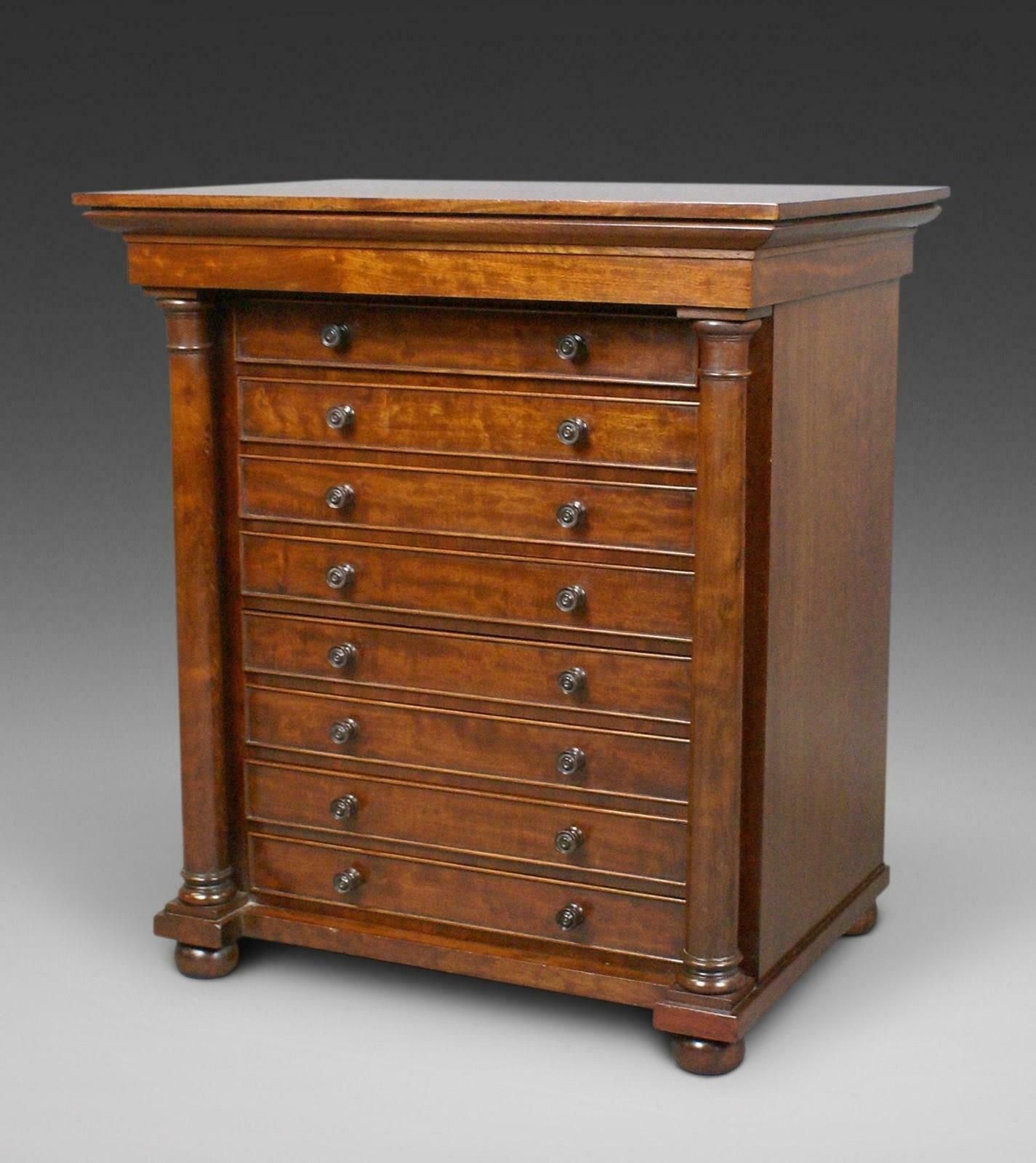 Miniature Mahogany Chest Of Drawers