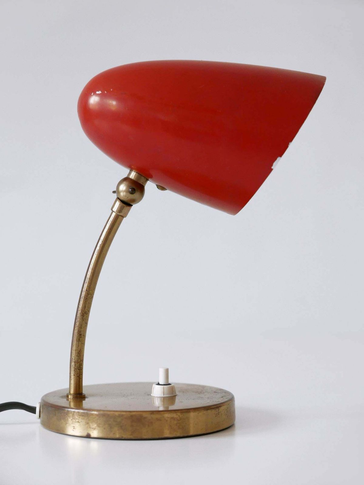 726.0 Rare And Lovely Mid Century Modern Table Lamp Germany 1950s photo