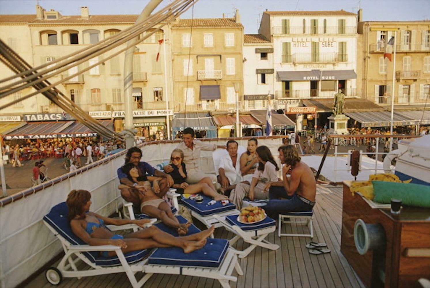 Saint Tropez, 1971, Slim Aarons   Limited Edition Estate Stamped C Type Print