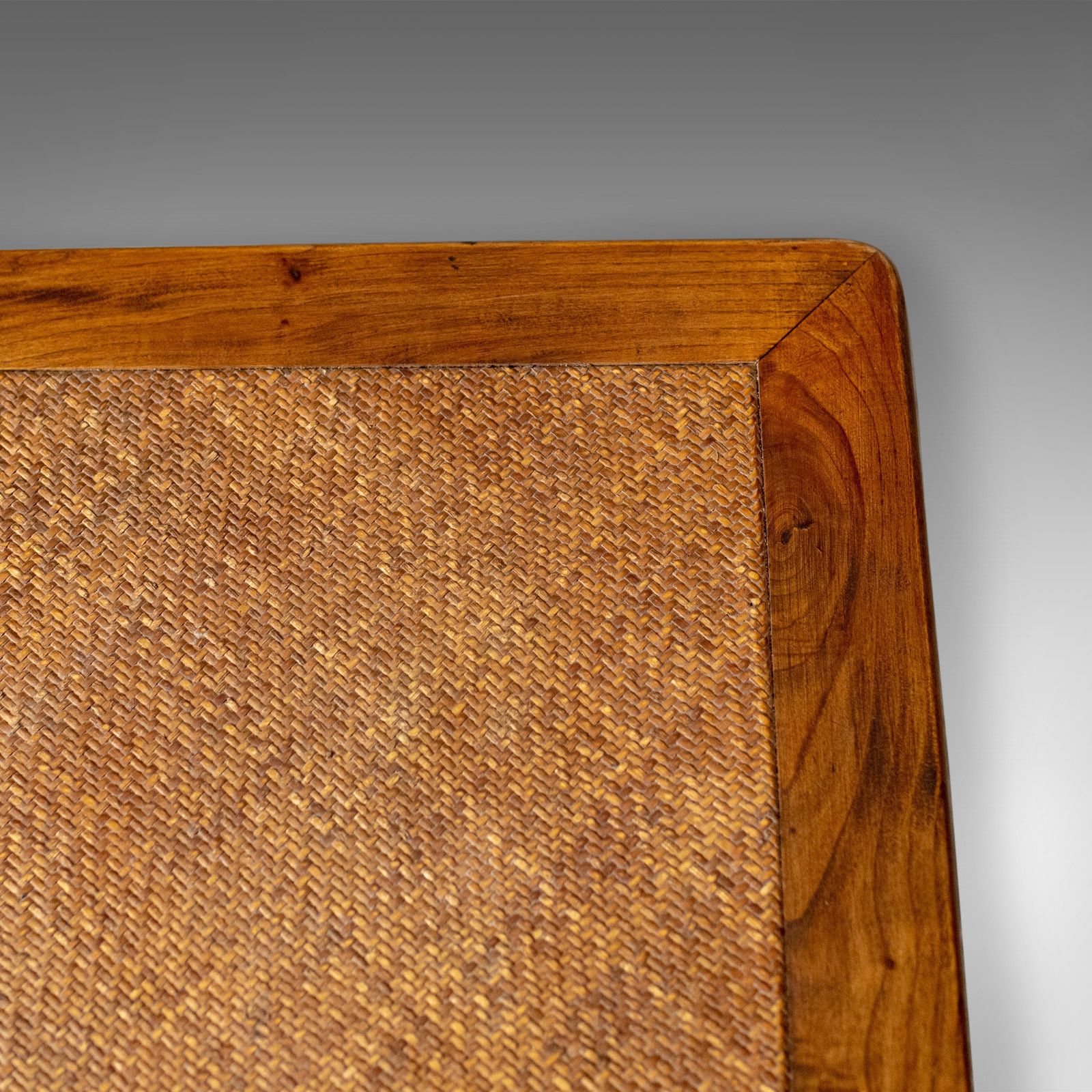 Chinese Elm And Rattan Coffee Table, Side, Lamp, Late 20th Century photo 585.0