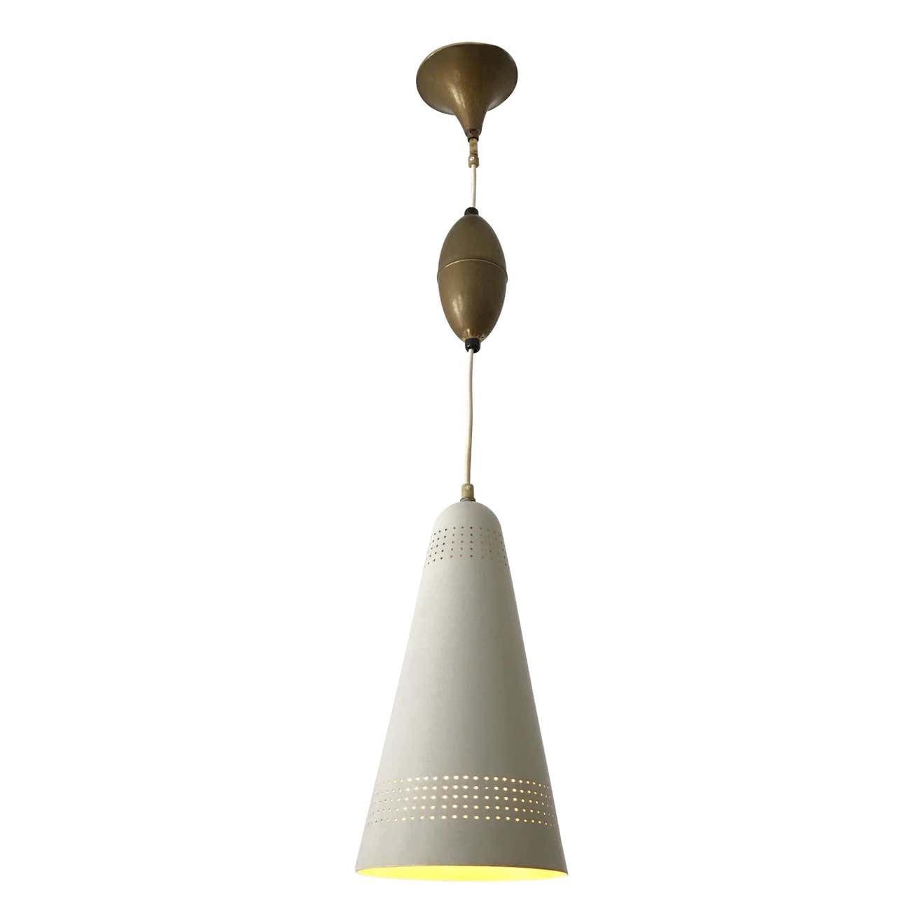 Exceptional Mid Century Modern Pendant Lamp Or Hanging Light, 1960s, Scandinavia