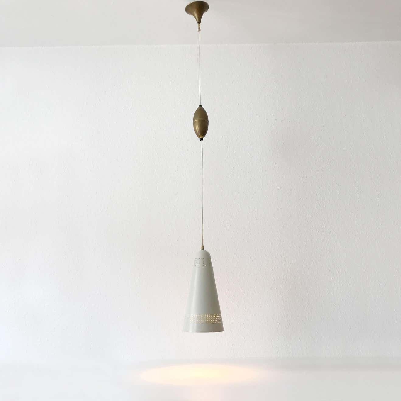 Exceptional Mid Century Modern Pendant Lamp Or Hanging Light, 1960s, Scandinavia photo vintage