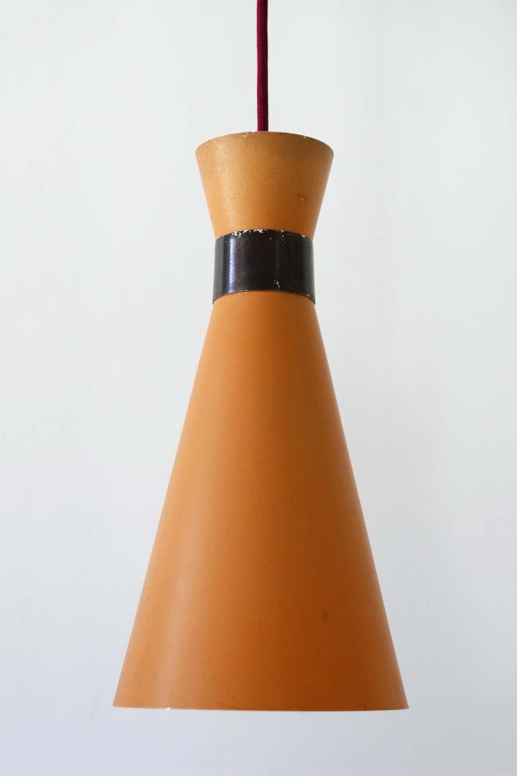 Set Of Two Mid Century Modern Diabolo Pendant Lamps By Bünte & Remmler, 1950s photo vintage