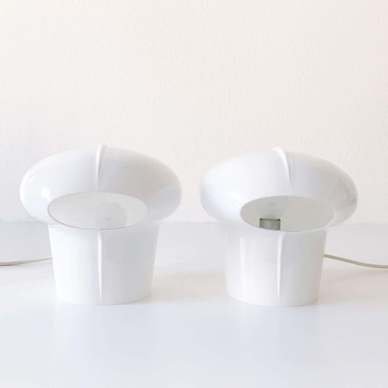 Set Of Two Exceptional Table Lamps By Gino Vistosi For Vistosi, Murano, 1970s photo Lighting