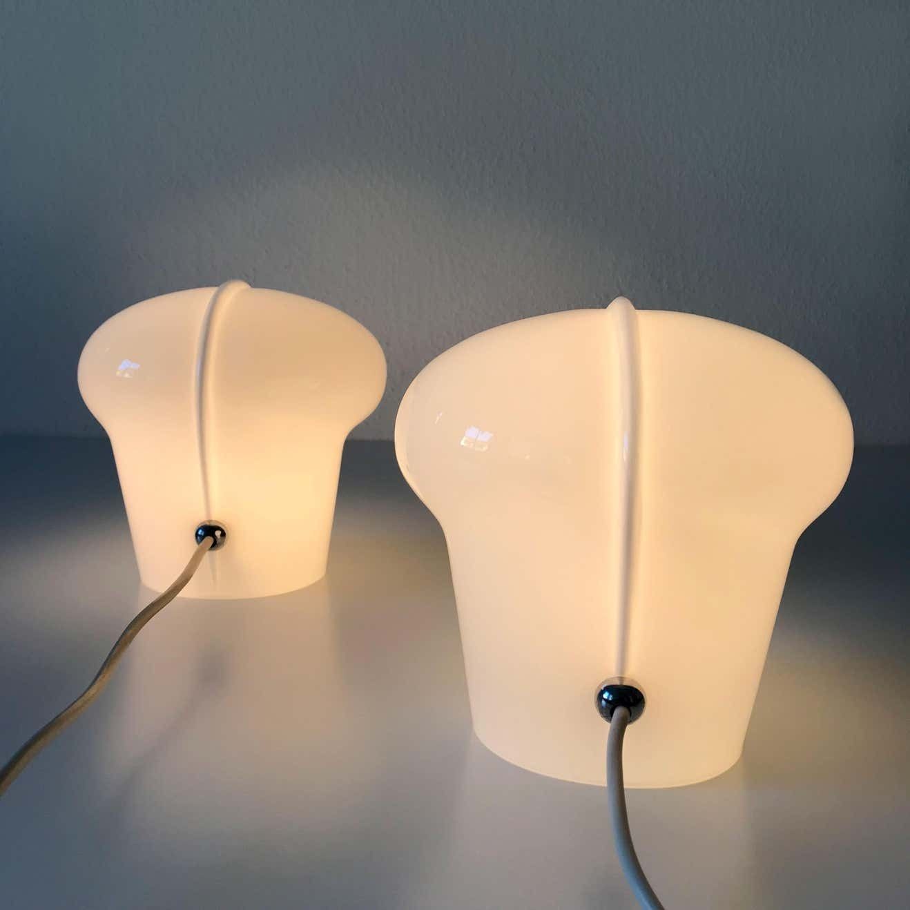 Set Of Two Exceptional Table Lamps By Gino Vistosi For Vistosi, Murano, 1970s photo vinterior