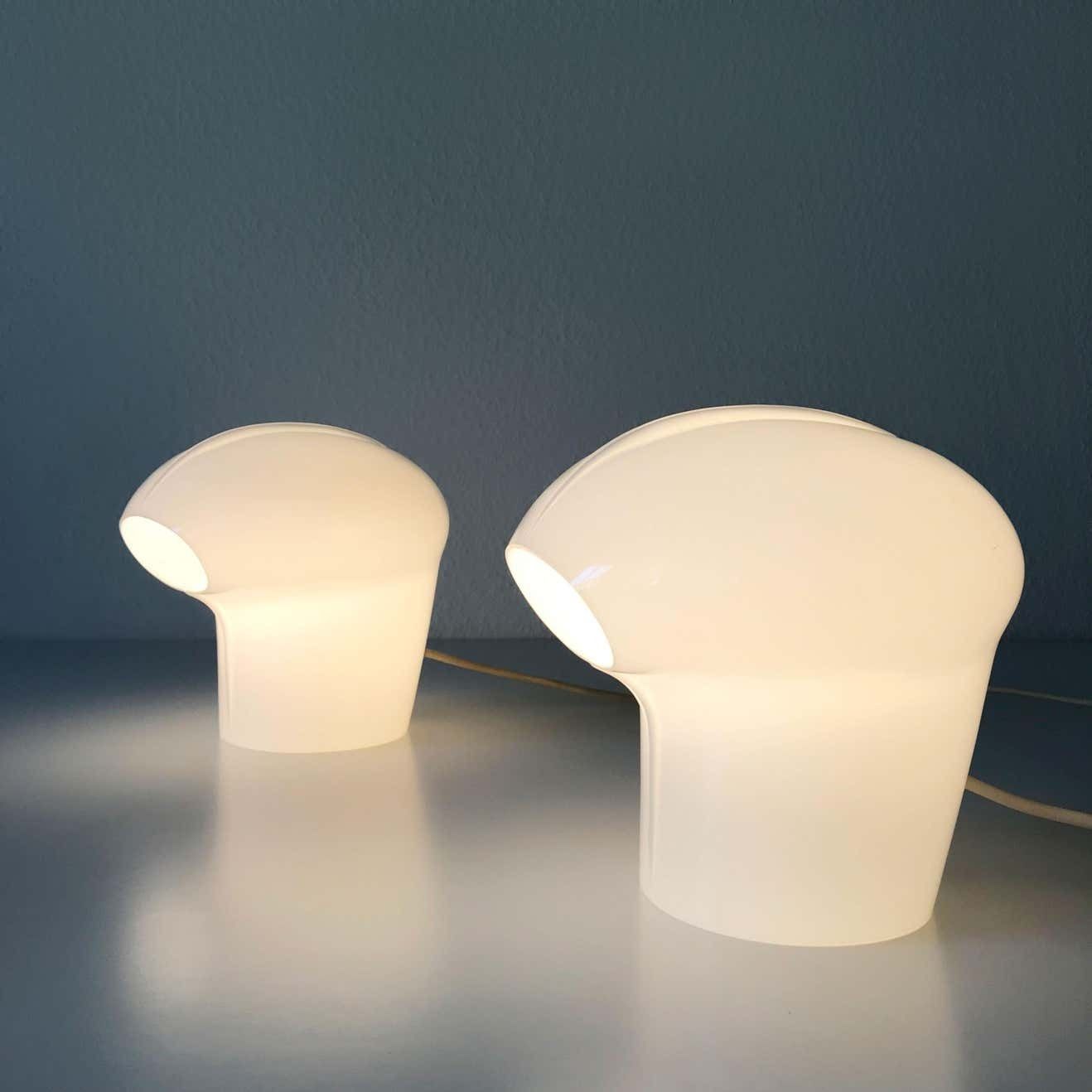 Set Of Two Exceptional Table Lamps By Gino Vistosi For Vistosi, Murano, 1970s photo vintage