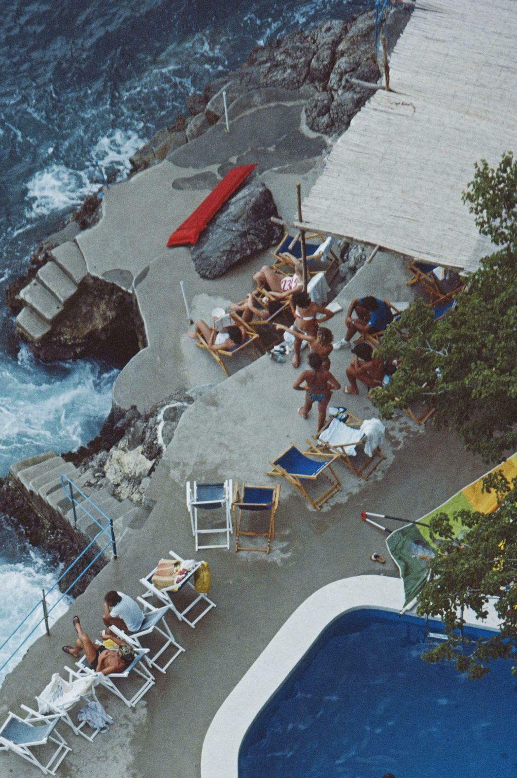 Pool On The Amalfi Coast By Slim Aarons   Limited Edition Estate Stamped C Type Print photo for sale