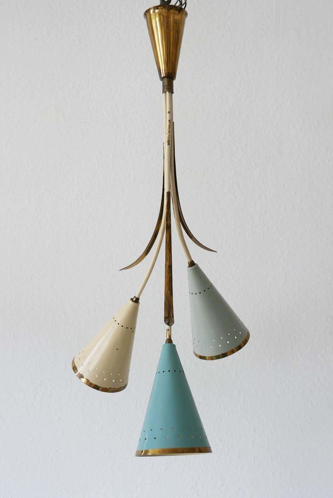 Lovely Mid Century Modern Sputnik Chandelier Or Pendant Lamp, 1950s, Germany photo for sale