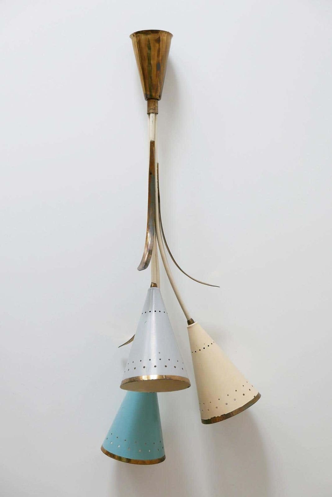 photo vinterior Lovely Mid Century Modern Sputnik Chandelier Or Pendant Lamp, 1950s, Germany