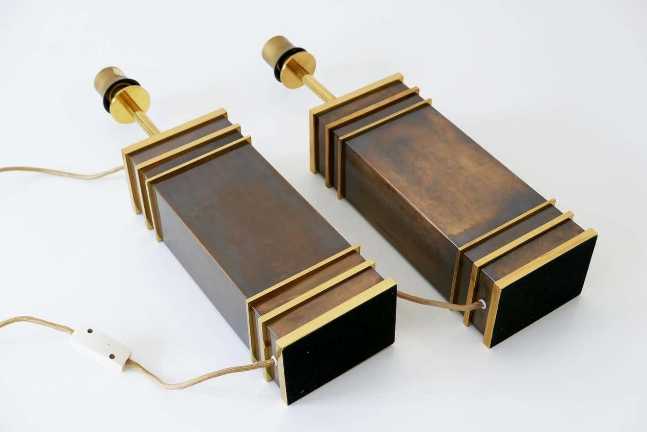 photo furniture Set Of Two Monumental Midcentury Table Lamps By Vereinigte Werkstätten, Germany