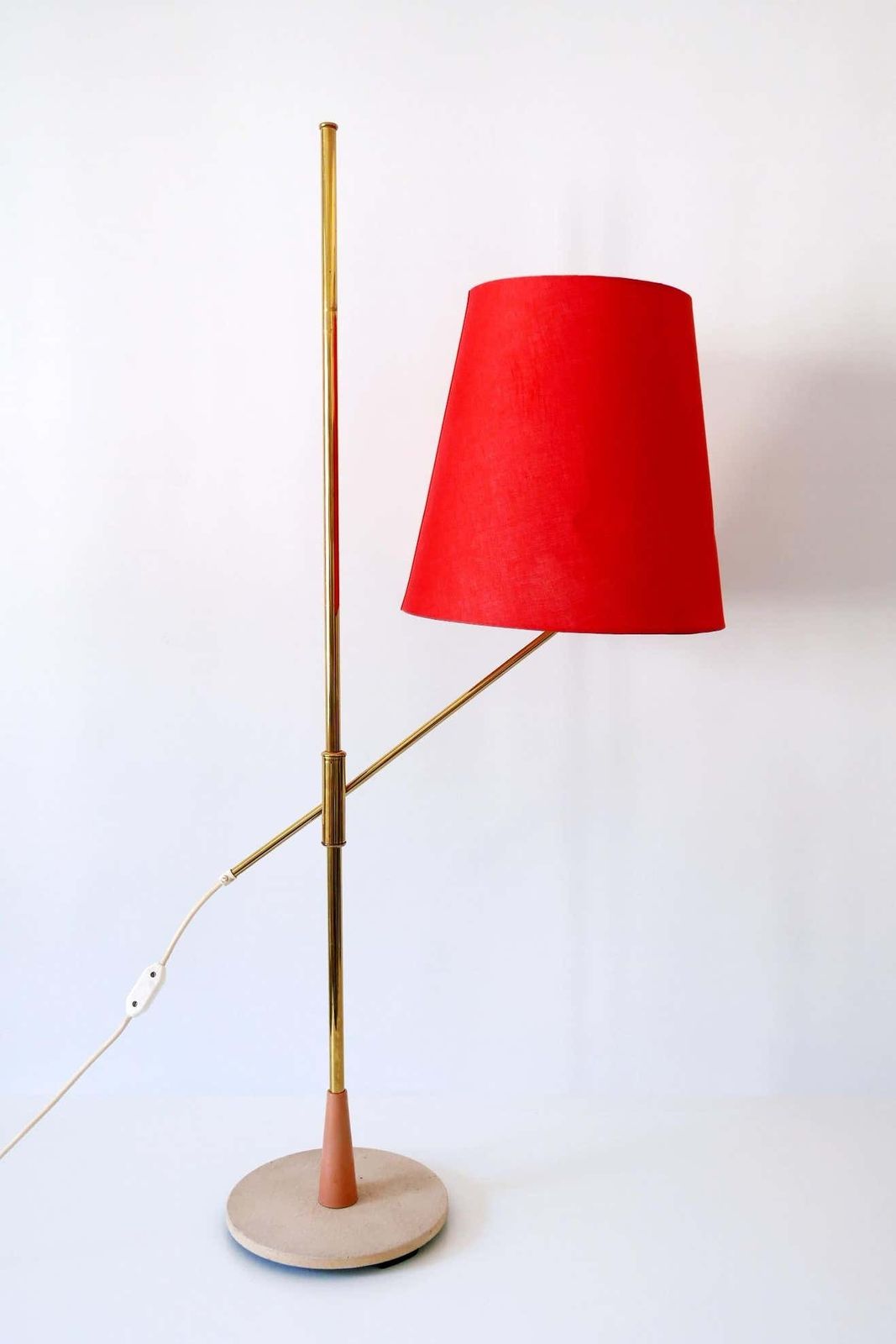 Exceptional, Elegant And Adjustable Mid Century Modern Floor Lamp 1950s, Germany photo for sale