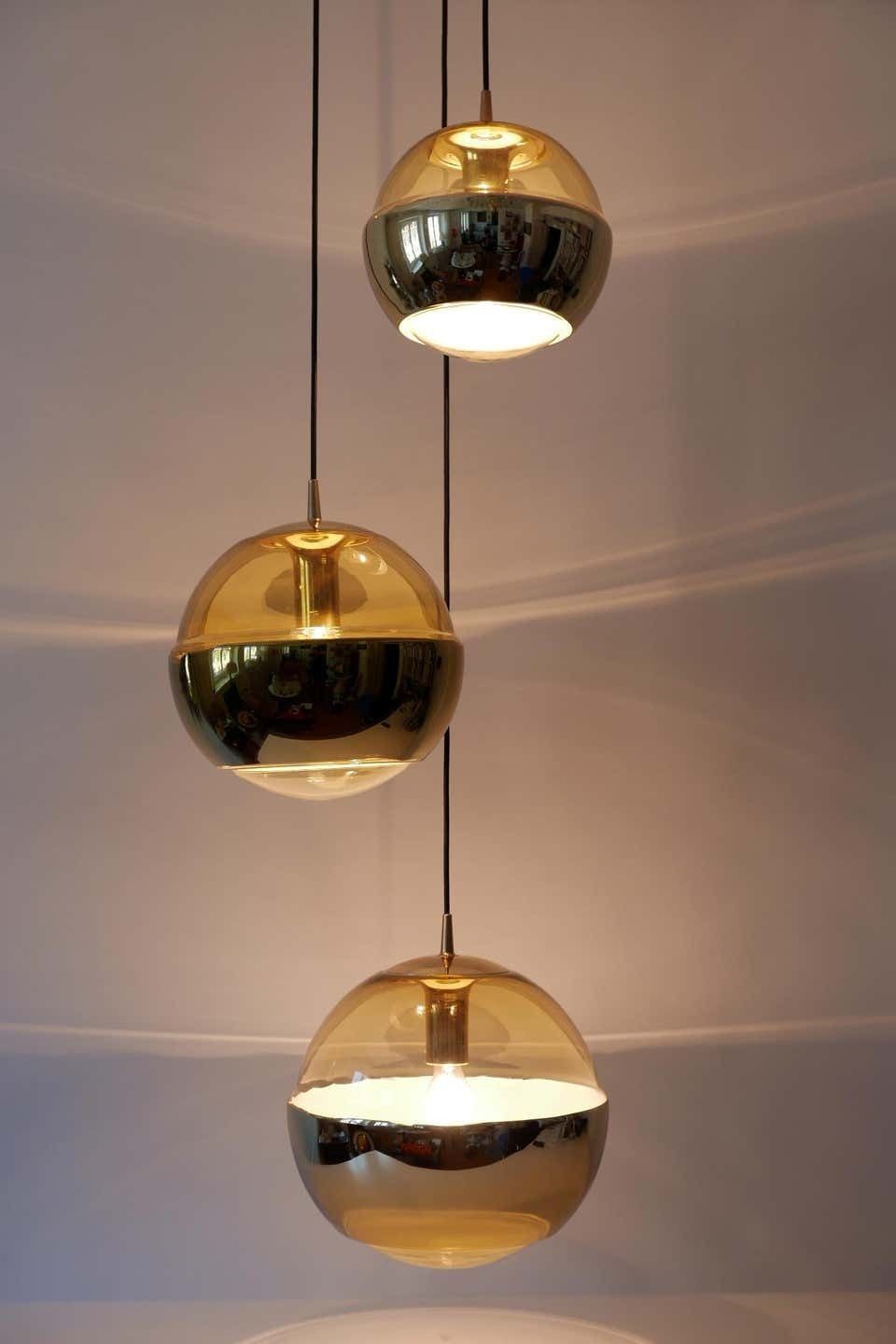 Xxl Mid Century Modern Chandelier Or Cascading Pendant Lamp By Peill & Putzler photo furniture