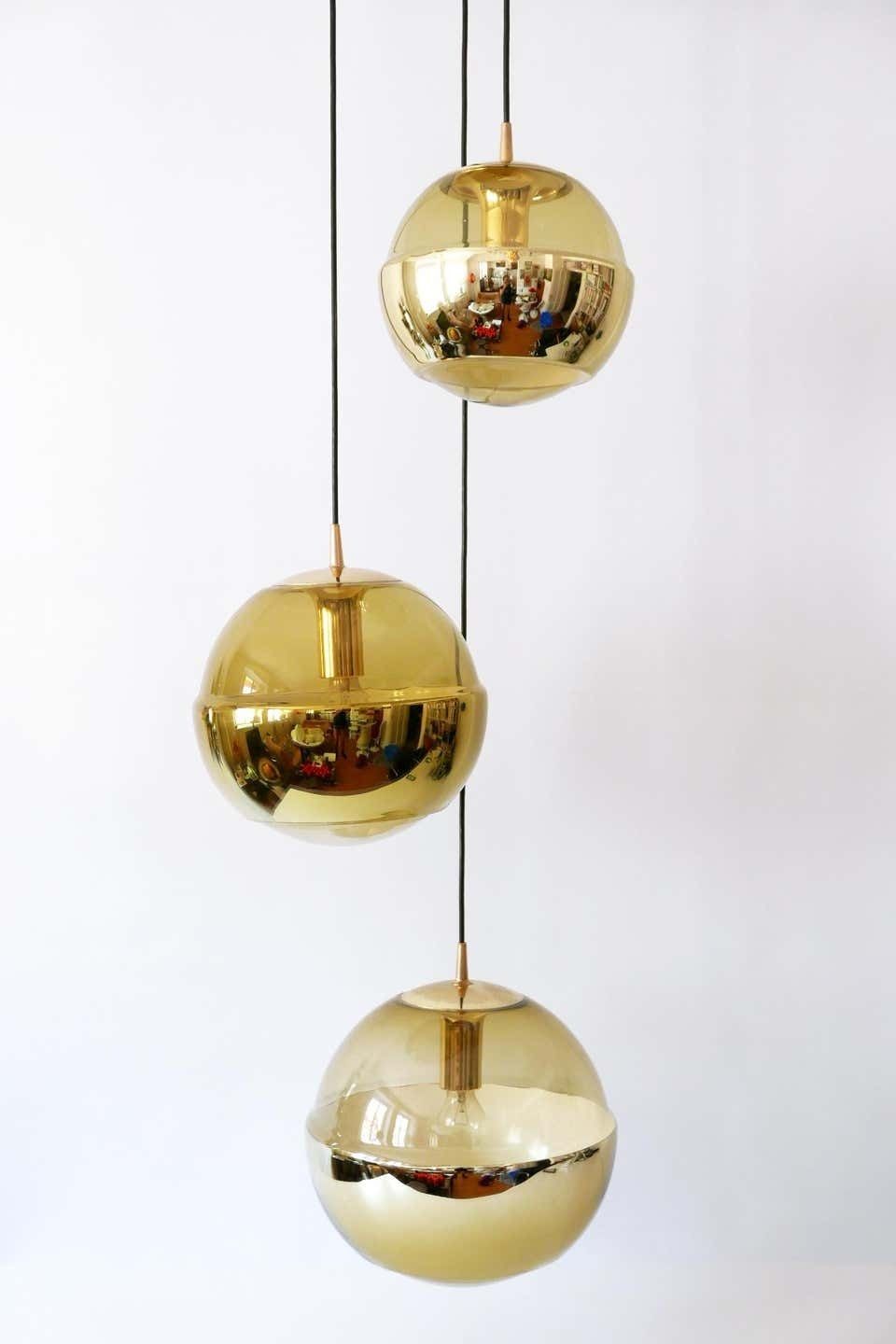 photo furniture Xxl Mid Century Modern Chandelier Or Cascading Pendant Lamp By Peill & Putzler
