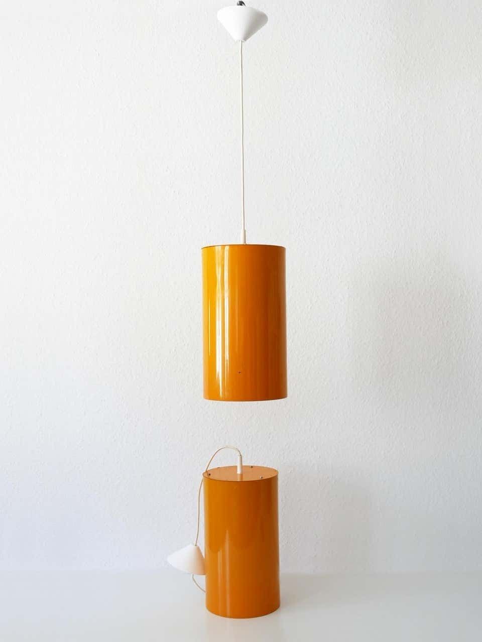 photo vinterior Set Of Two Elegant Mid Century Modern Pendant Lamps By Erco, 1970s, Germany